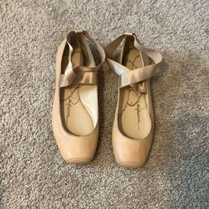 jessica Simpson nude ballet flats